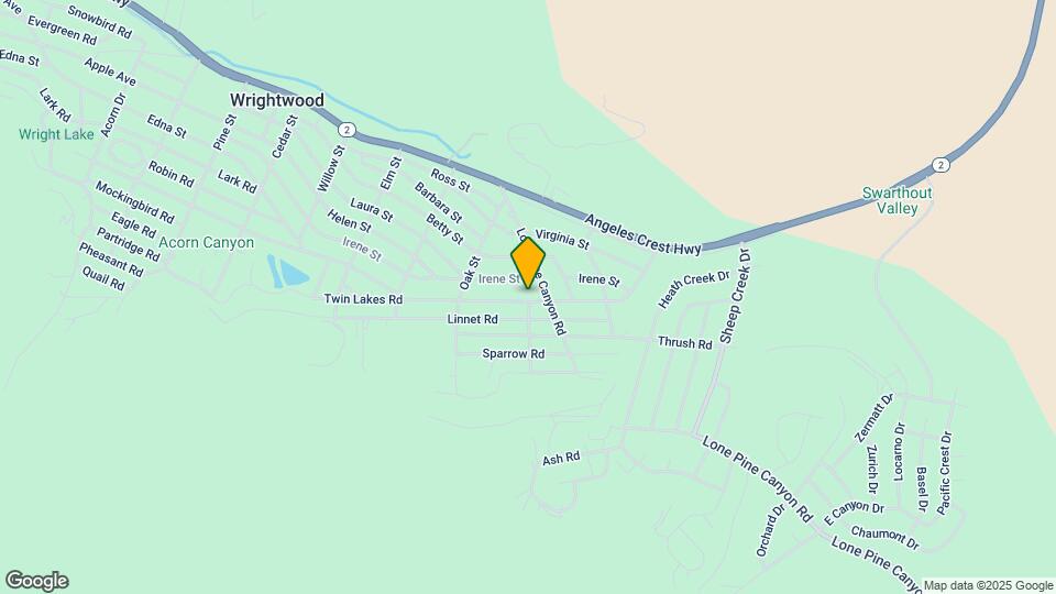 1742 Twin Lakes Rd Map and Location Details