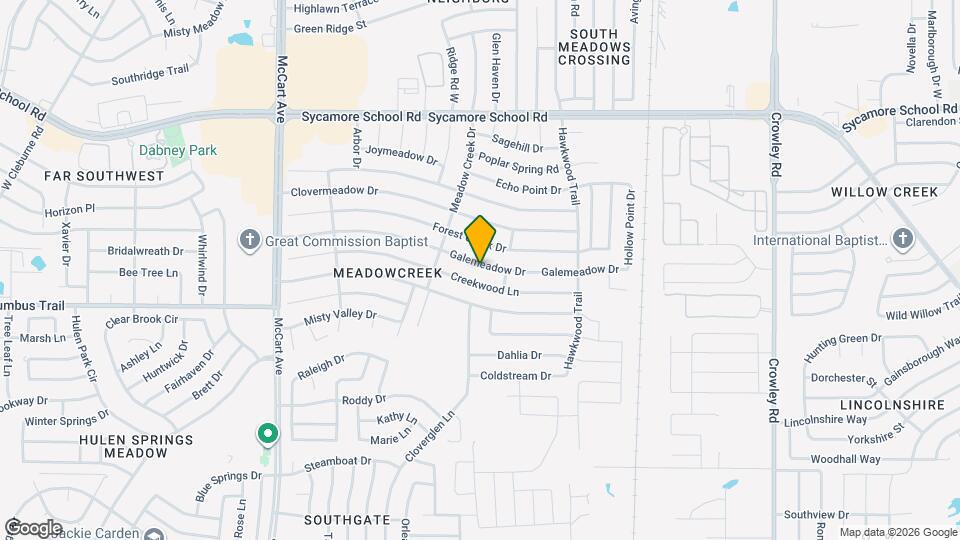 2621 Galemeadow Dr Map and Location Details