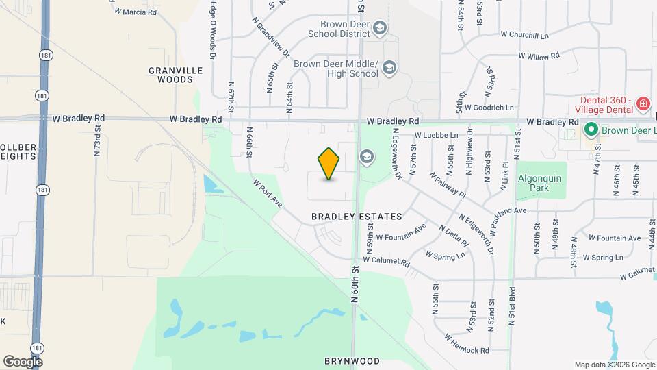 7825 N 60th St, Unit Single Family Map and Location Details