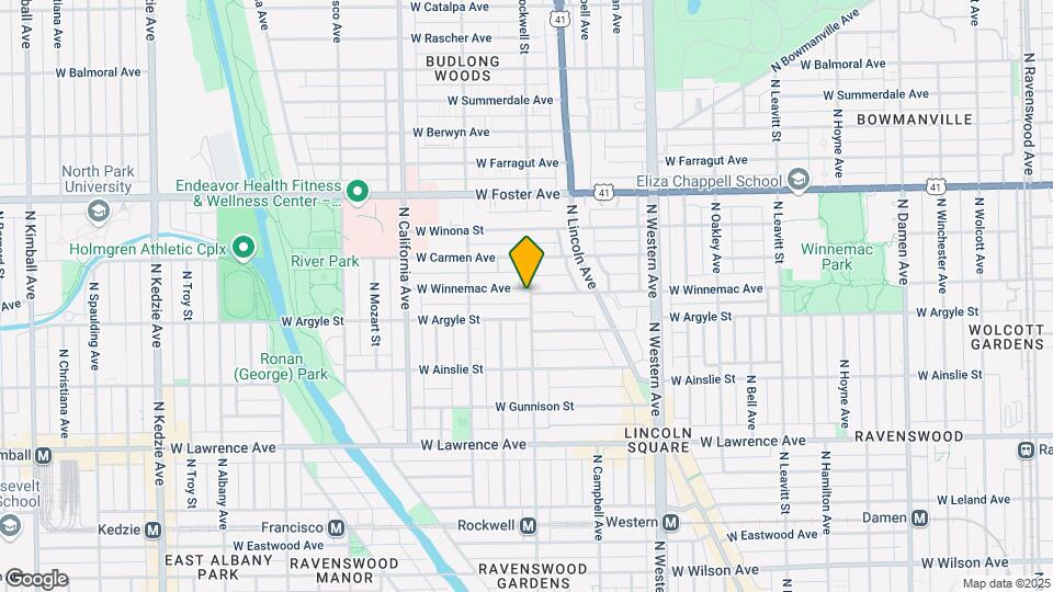 5014 N Rockwell St Map and Location Details