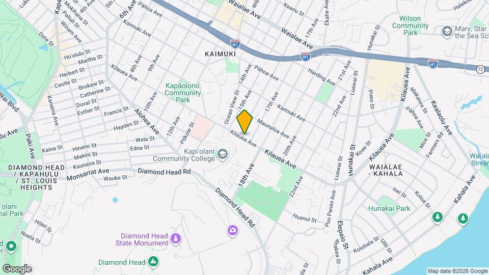 3838 Kilauea Ave Map and Location Details