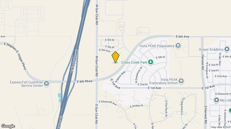 23571 E 2nd Pl Map and Location Details