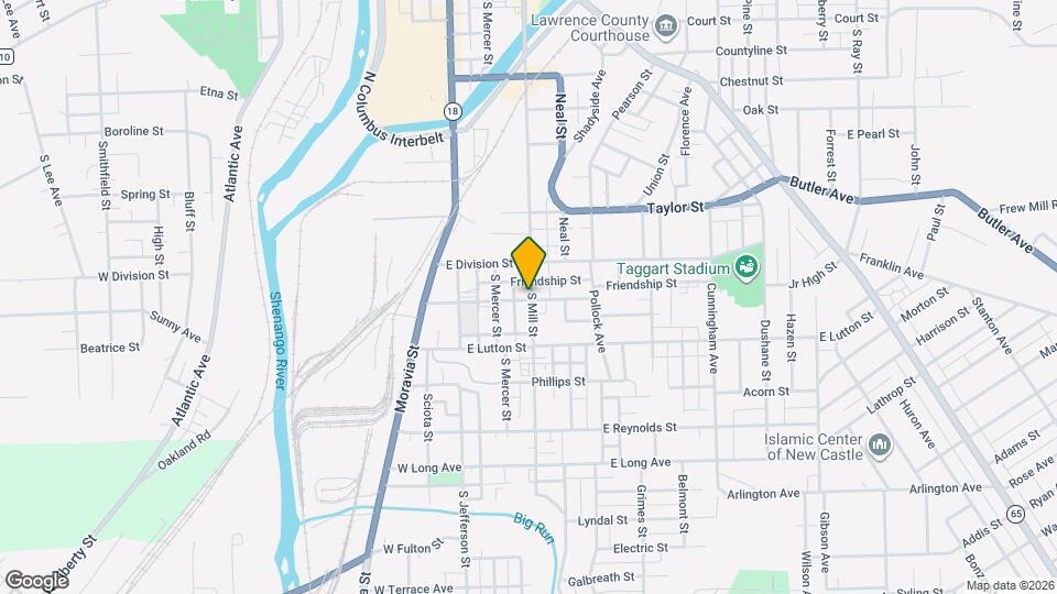 836 S Mill St Map and Location Details