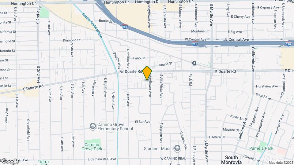 1837 Mayflower Ave Map and Location Details