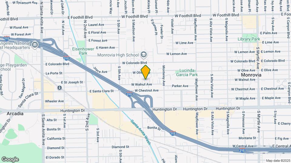 833 W Walnut Ave, Unit frnt Map and Location Details