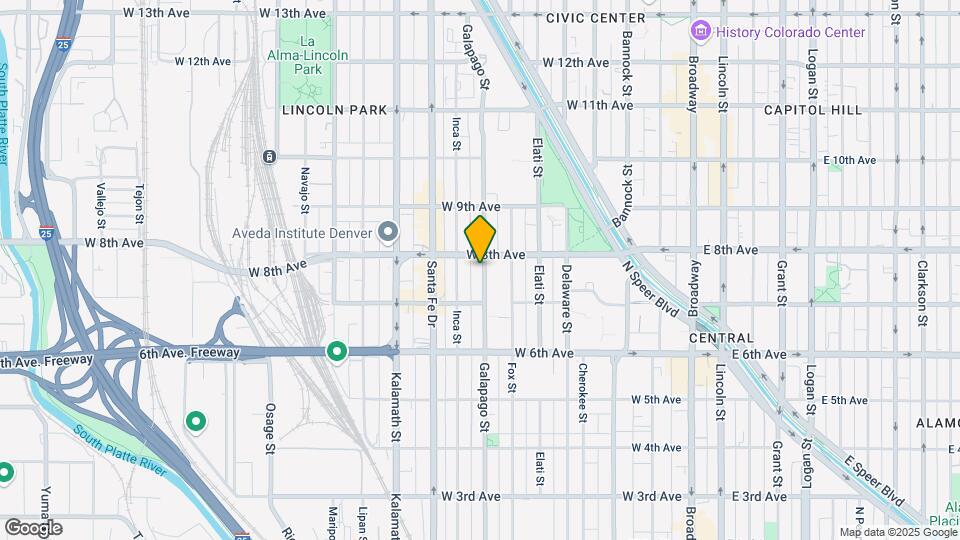 753 Galapago St Map and Location Details