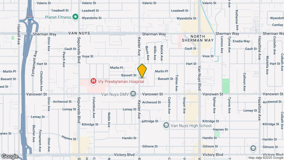 6858 Kester Ave Map and Location Details