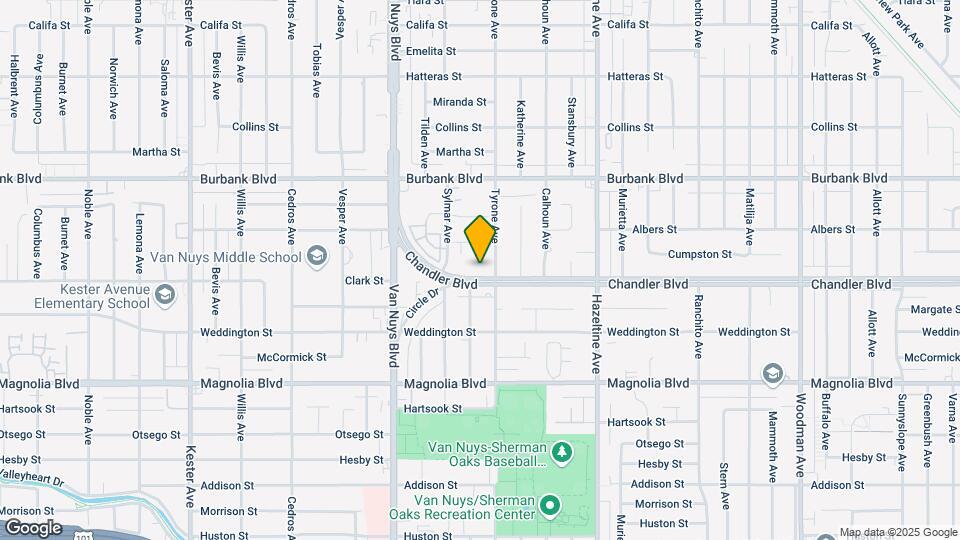 14315 Chandler Blvd Mapa y Detalles de la Ubicación