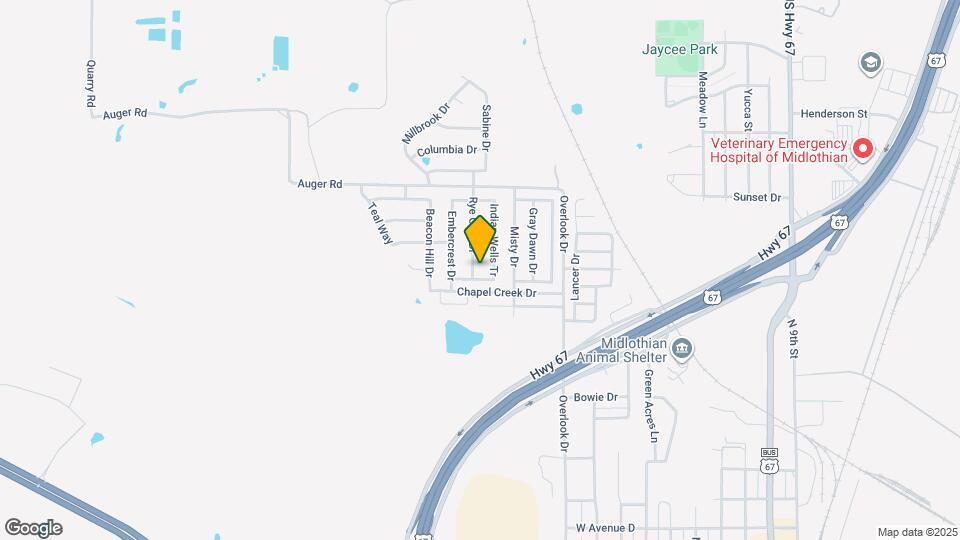 1206 Rye Glen Dr Map and Location Details