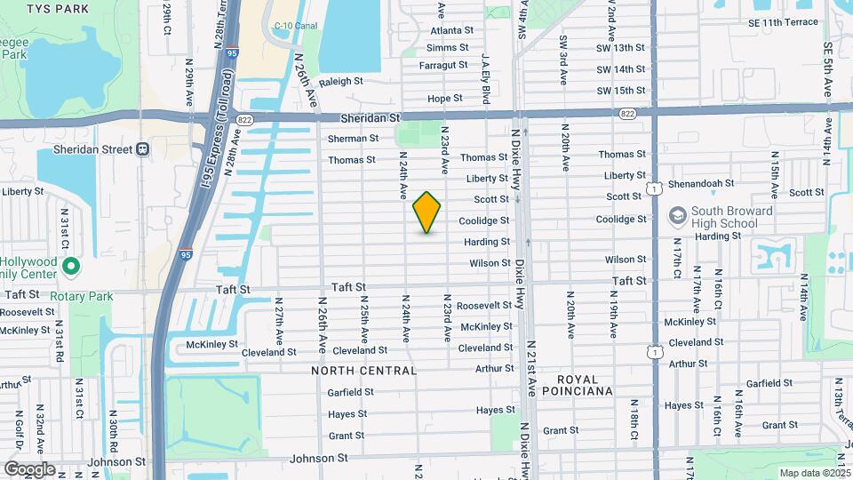 2323 Harding St Map and Location Details