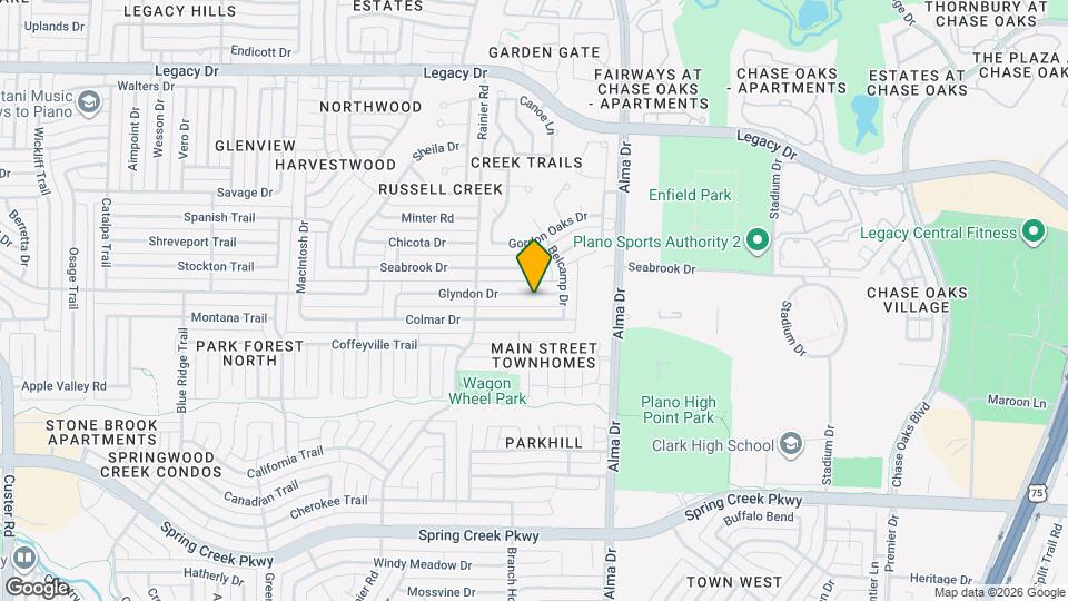 1116 Glyndon Dr Map and Location Details