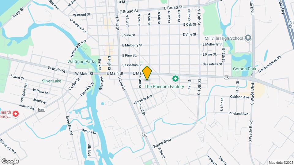 108 S 5th St Map and Location Details