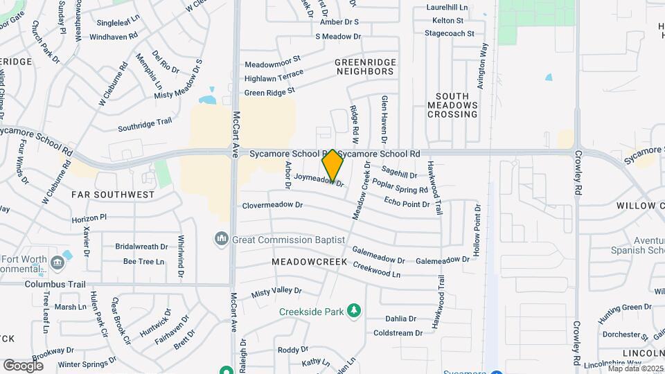 2917 Joymeadow Dr Mapa y Detalles de la Ubicación