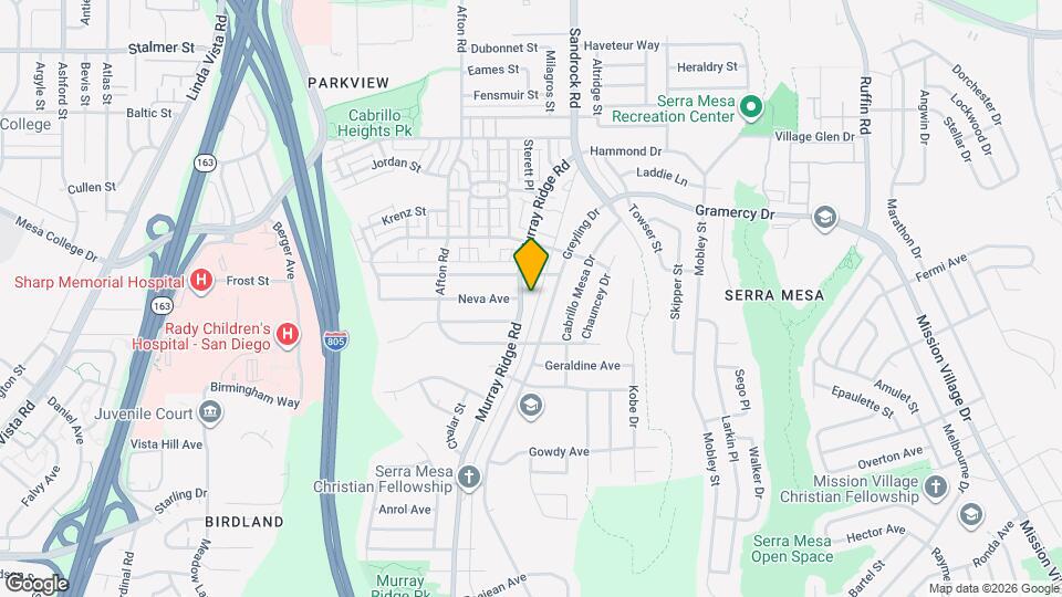 3031 Murray Ridge Rd Map and Location Details