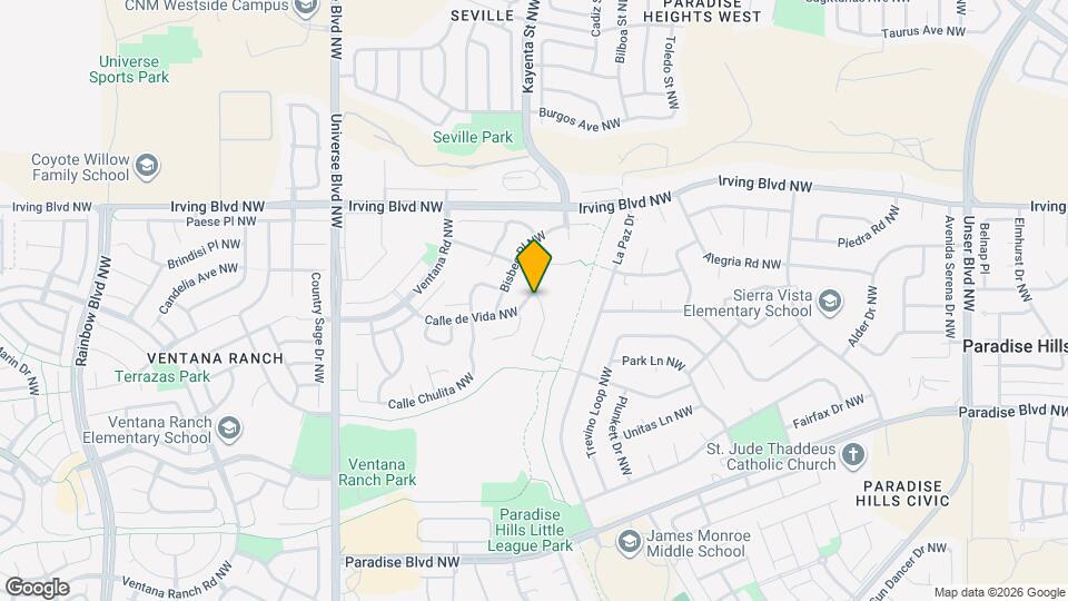 10319 Calle Dichoso Ct NW Mapa y Detalles de la Ubicación