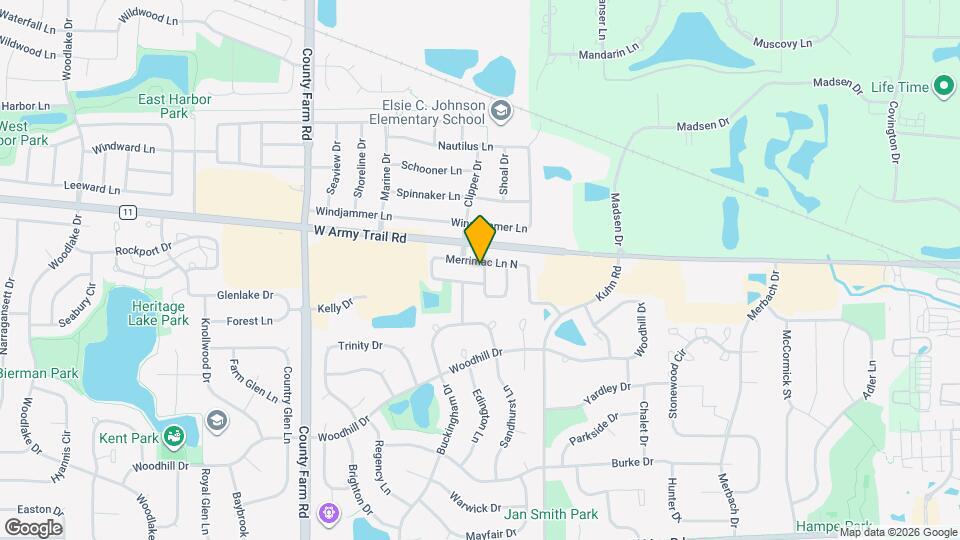 1405 Merrimac Ln N Map and Location Details