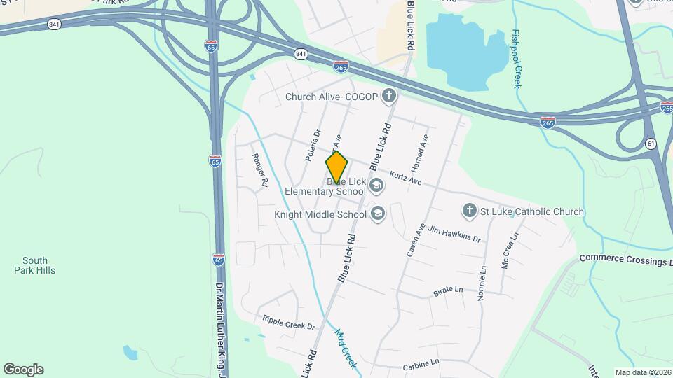 9716 Saturn Dr Map and Location Details