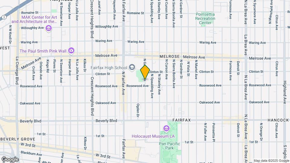 526 N Genesee Ave, Unit 520 Mapa y Detalles de la Ubicación