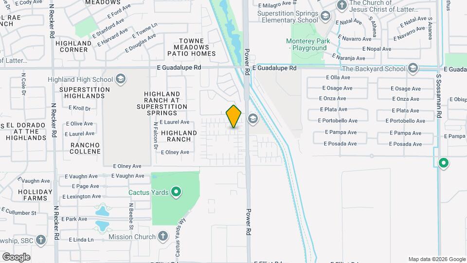 4748 E Redfield Rd Map and Location Details