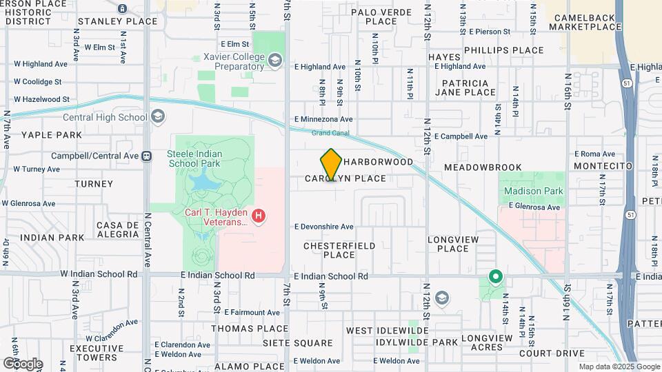 822 E Montecito Ave Map and Location Details