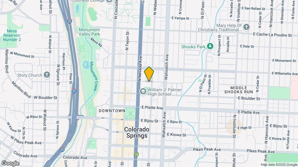 430 N Weber St Map and Location Details
