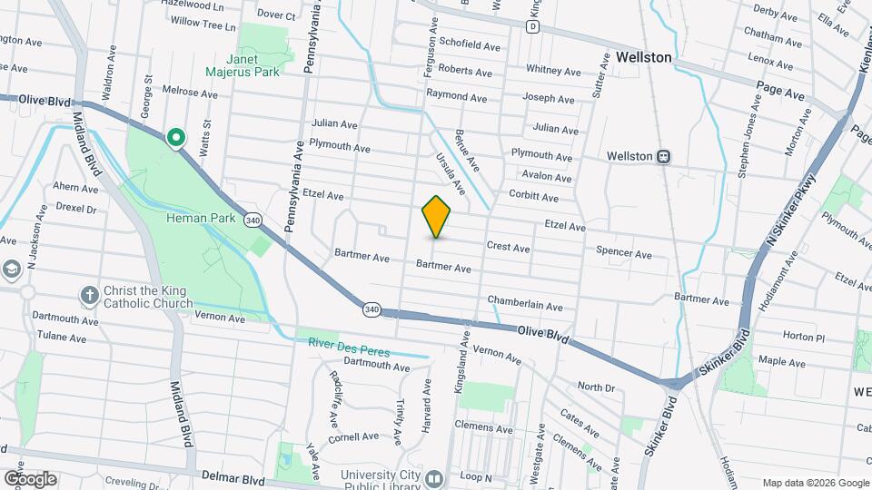 6748 Crest Ave, Unit 2E Map and Location Details