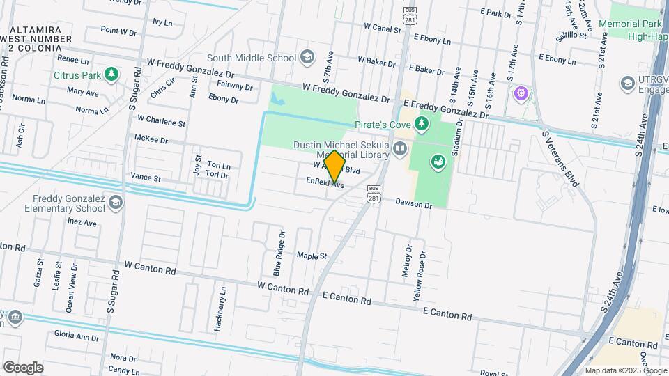 116 W Enfield Rd Map and Location Details