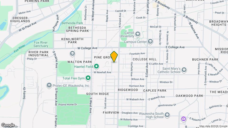 233 Hinman Ave Map and Location Details