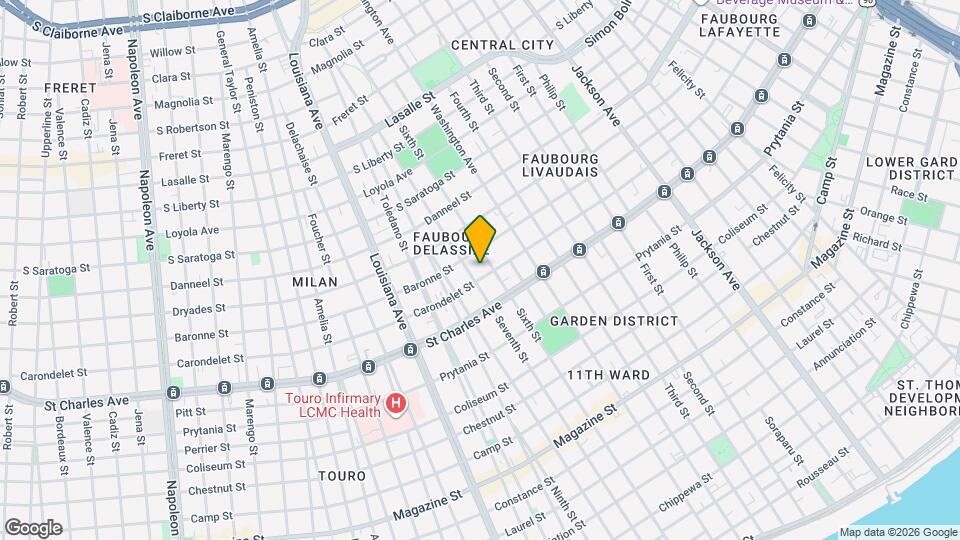 2915 Carondelet St Mapa y Detalles de la Ubicación