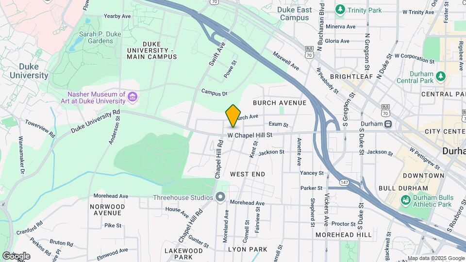 1402 W Chapel Hill St Map and Location Details