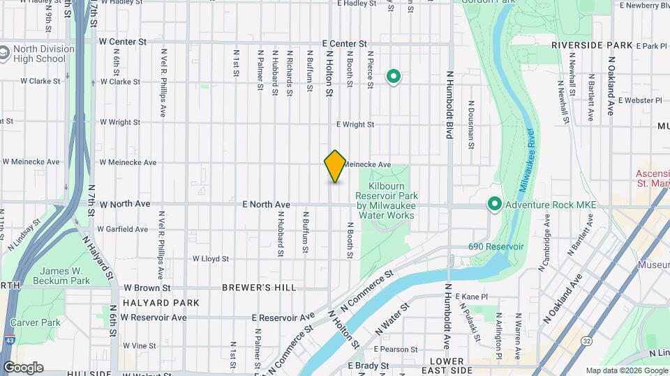 2332 N Holton St, Unit 2332 Map and Location Details