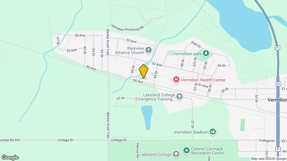 5924 50 Av Map and Location Details