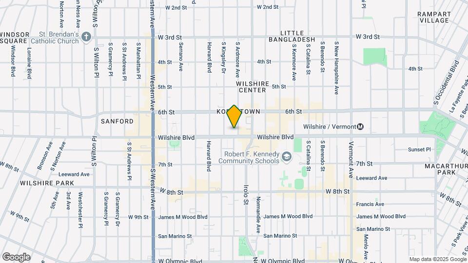3545 Wilshire Blvd Map and Location Details