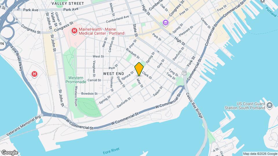 254 Spring St Map and Location Details