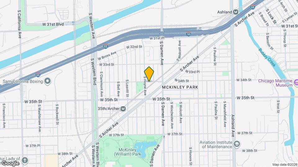 2049 W 34th St Map and Location Details