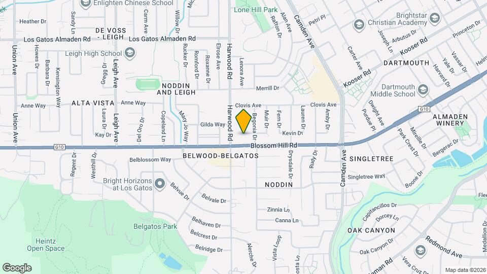 1736 Myra Dr Map and Location Details