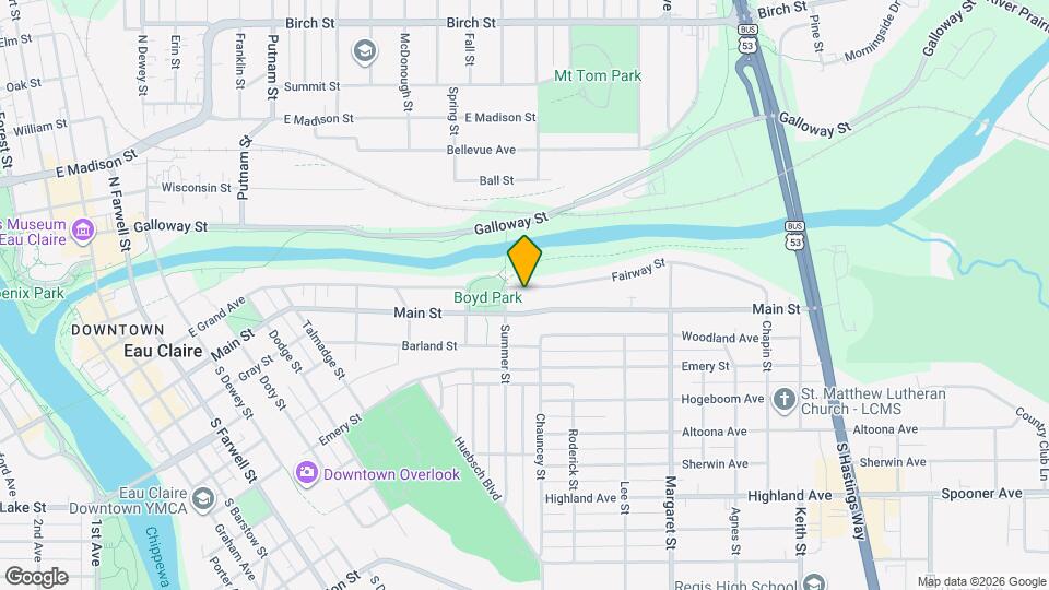 1215 Fairway St Map and Location Details