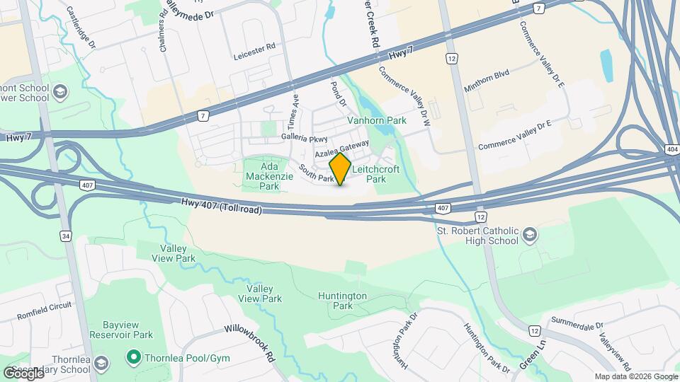 325 South Park Rd Map and Location Details