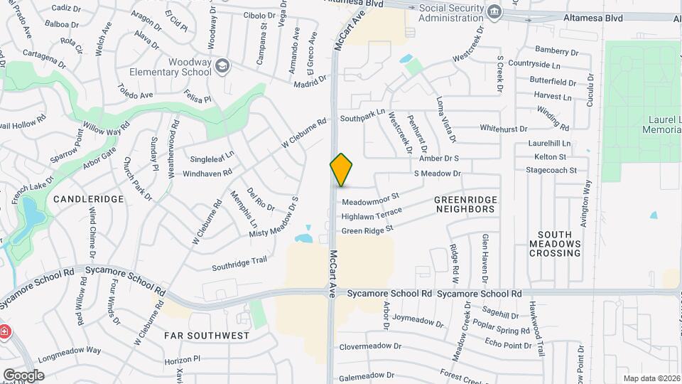 3423 S Meadow Dr Map and Location Details