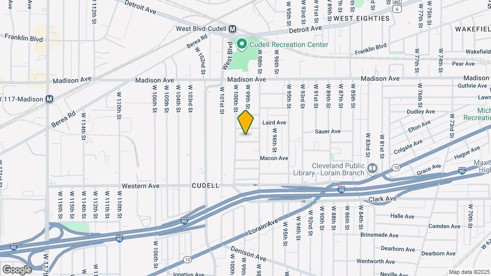 9906 Zimmer Ave Map and Location Details