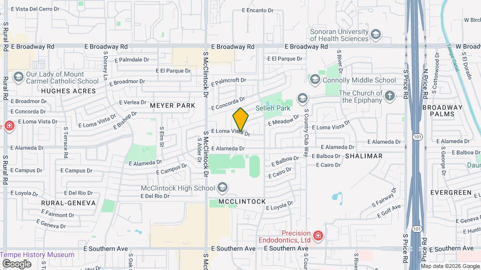 1855 E Loma Vista Dr Map and Location Details