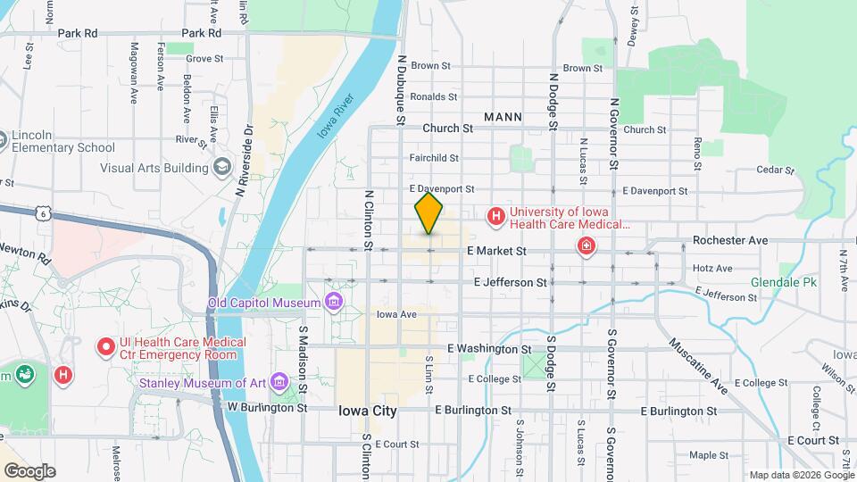 219 N Linn St Map and Location Details