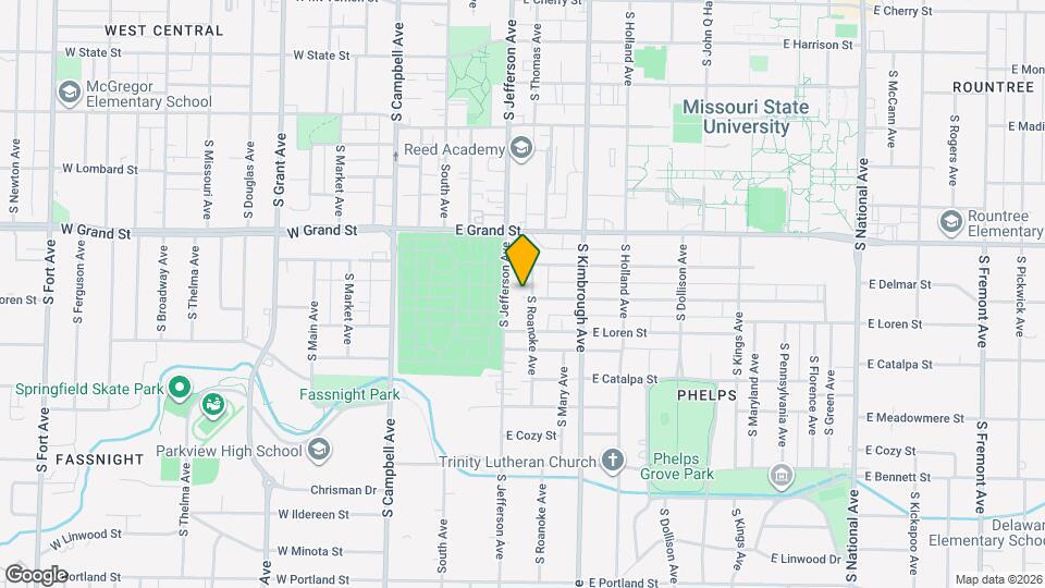 1077 S Roanoke Ave Map and Location Details