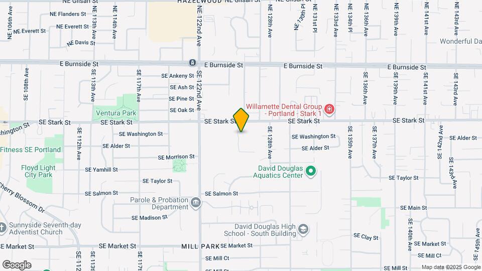12504 SE Stark St, Unit Andrea Terrace Condo Map and Location Details