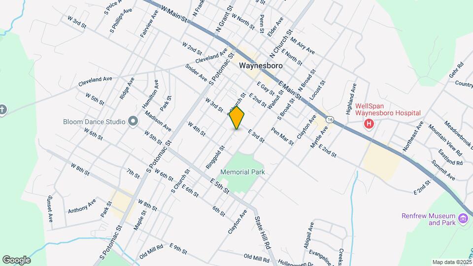 205 Ringgold St Map and Location Details