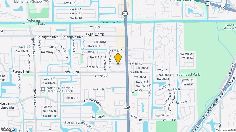 605 S State Rd 7 Map and Location Details