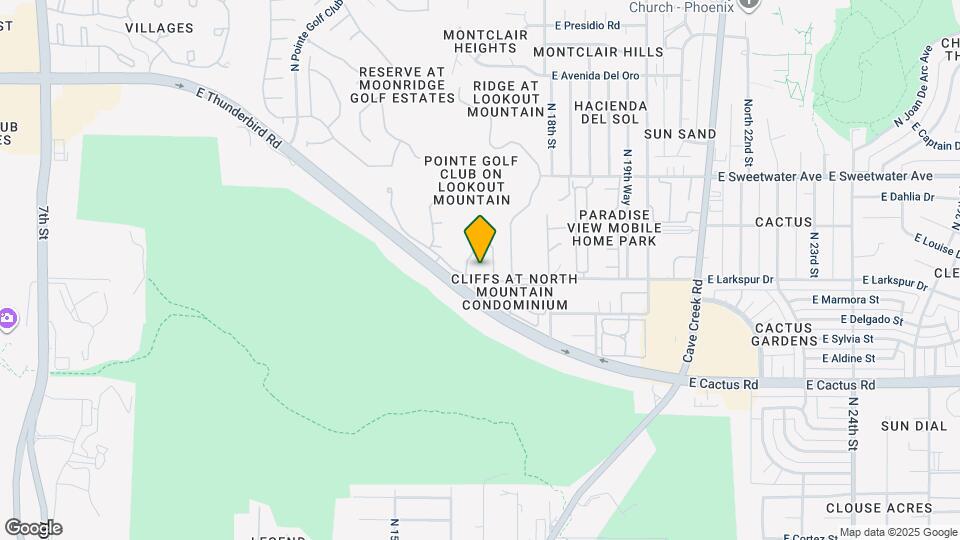 1550 E Thunderbird Rd, Unit 2 Map and Location Details