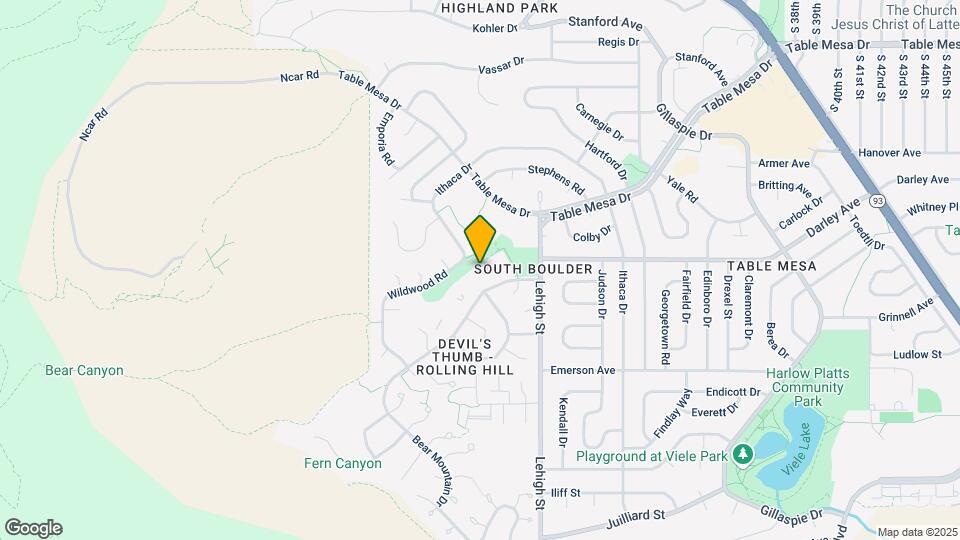 1187 Bear Mountain Dr Map and Location Details