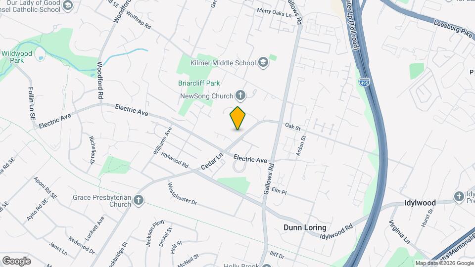 2220 Cedar Mill Ct Map and Location Details