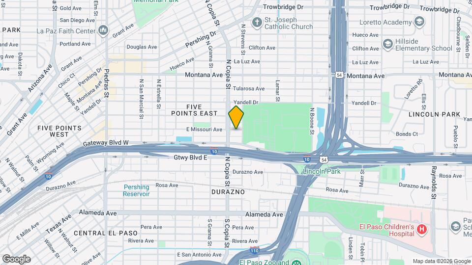 3614 E Missouri Ave Map and Location Details